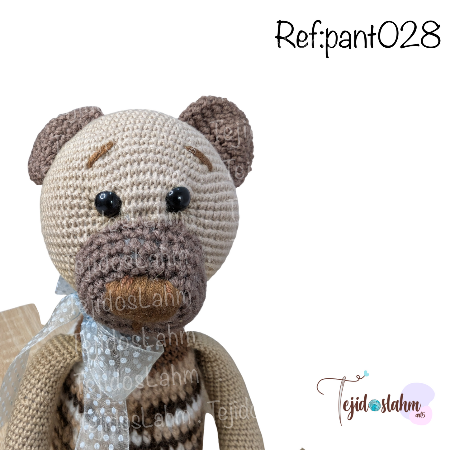 Amigurumi osito porta papel higiénico