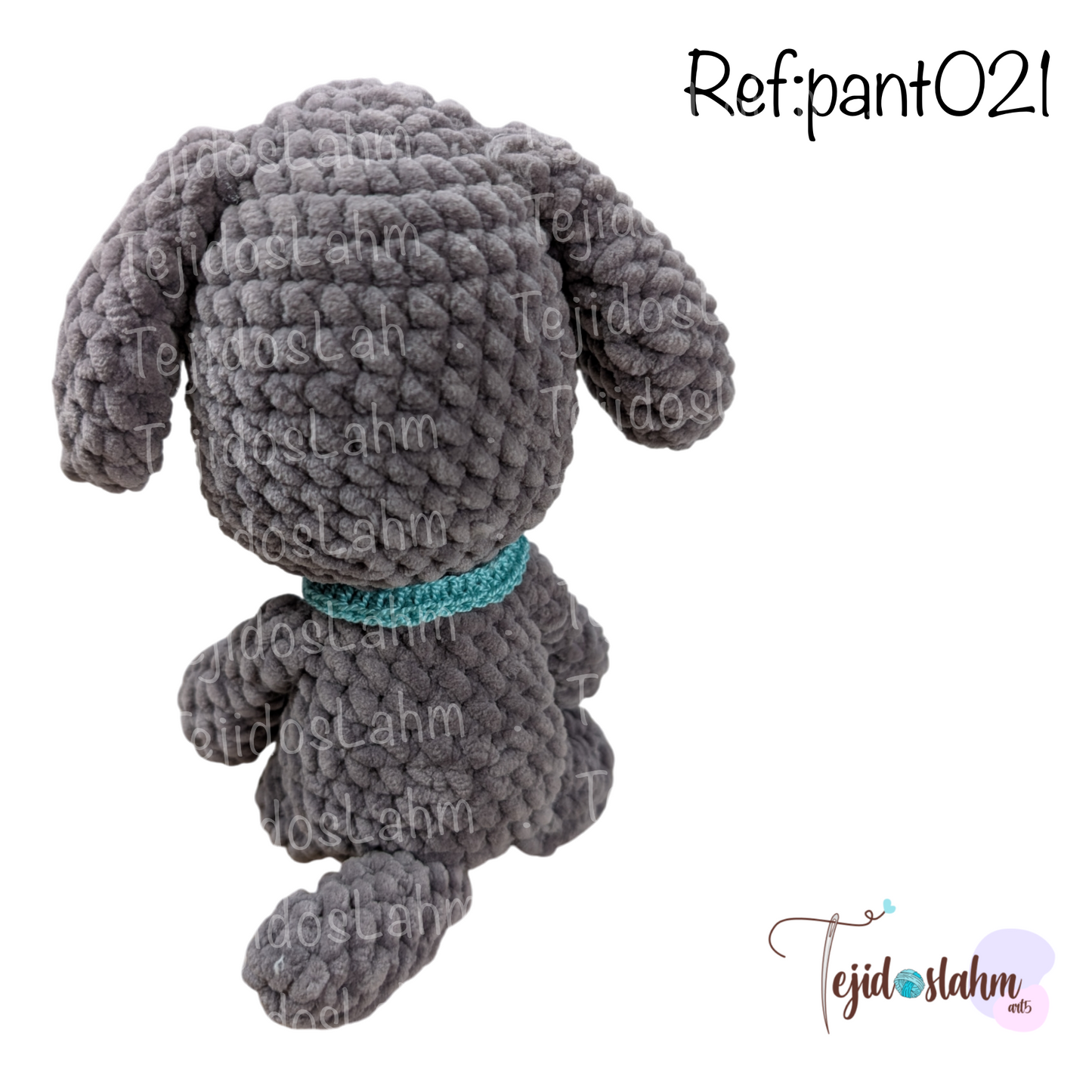 Amigurumi perrito gris